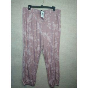 Women's Casual and Comfy Light Pink Sweatpants for Loungewear Size 3X